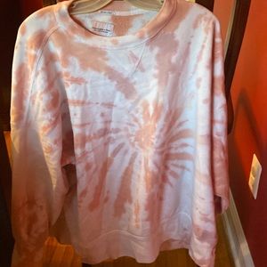 Abercrombie oversized tie die sweatshirt